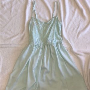 Mint green dress